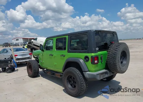 2018 Jeep Wrangler Unlimited Sport 4X4 z USA, uszkodzony, nr VIN 1C4HJXDN6JW264000